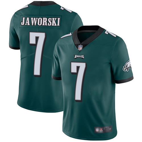 Men Philadelphia Eagles #7 Ron Jaworski Midnight Green Team Color Vapor Untouchable NFL Jersey Limited Player